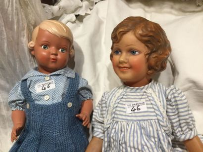 Deux rares poupées celluloïd :
- Marie-France,...