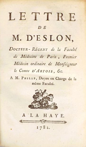 (Animal magnetism). ESLON (D'). OBSERVATIONS...