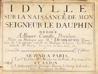 (Music). DESMARAIS. IDYLLE SUR LA NAISSANCE...