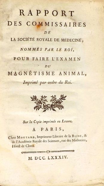 (Animal magnetism). [BAILLY (J. S.)]. Rapport...