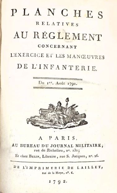 (Militaria). [GUIBERT (J.A.)]. PLANCHES RELATIVES...