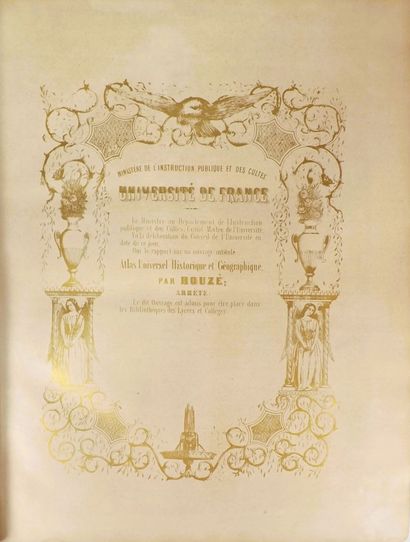 HOUZÉ (Antoine). ATLAS UNIVERSEL HISTORIQUE...