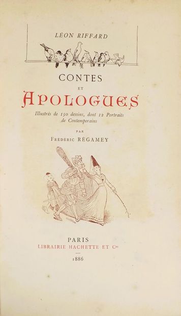 RIFFARD (Léon). CONTES ET APOLOGUES. Paris,...