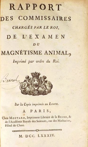 (Animal magnetism). [BAILLY (J. S.)]. Rapport...