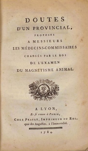 (Animal magnetism). [SERVAN]. DOUTES D'UN...