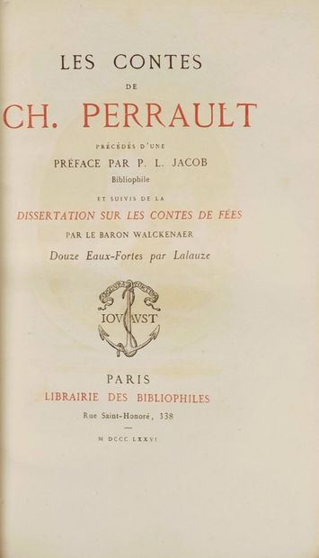 PERRAULT (Ch.). LES CONTES. Paris, Librairie...