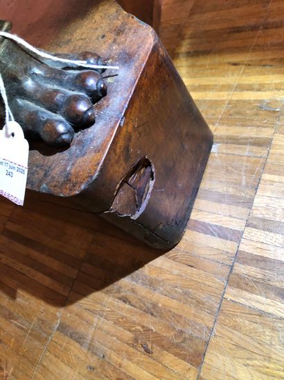 LARGE mahogany and mahogany veneer CONSOLE...