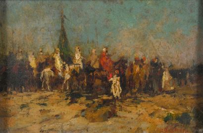 Alfred T. BASTIEN (1873-1955)
Cavaliers spahis
Oil...