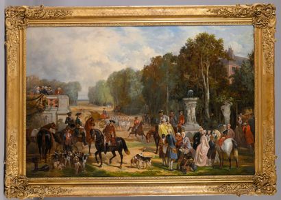 19th century FRENCH SCHOOL 
Leaving for the...