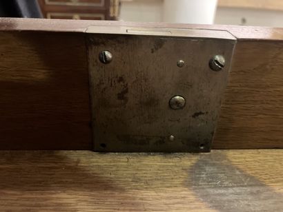 IMPORTANT CYLINDER DESKTOP in mahogany opening...