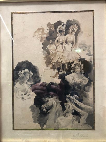 ITALIAN SCHOOL, circa 1900
Several studies...