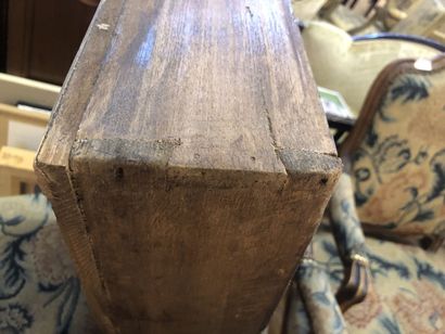 Moulded walnut sideboard opening to a drawer...