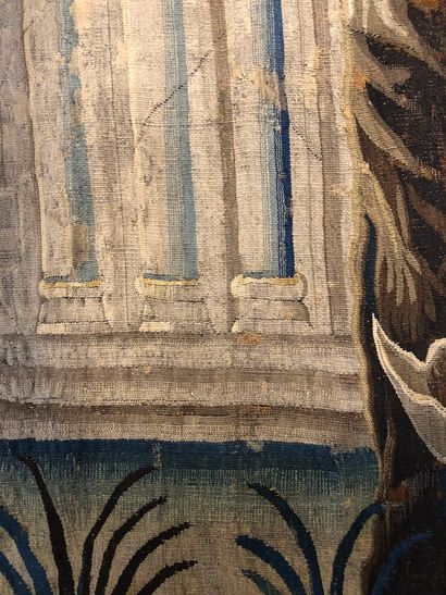 Wool and silk tapestry decorated with Olympian...