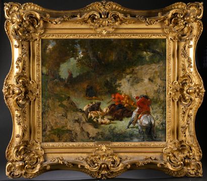 Évariste LUMINAIS (1821 -1896)
Hunting under...