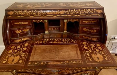 SCRIBANNE COMMODE with front and sides in...