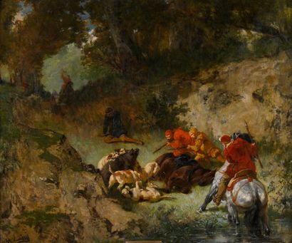Évariste LUMINAIS (1821 -1896)
Hunting under...