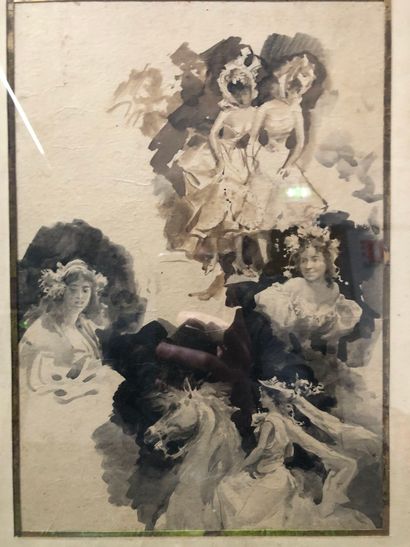 ITALIAN SCHOOL, circa 1900
Several studies...
