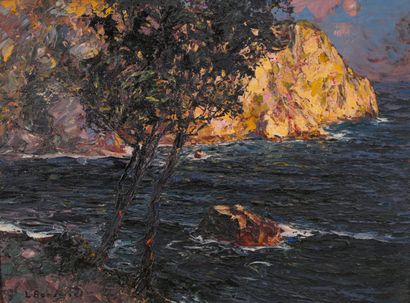 Louis BONAMICI (1878-1966)
The inlet of En-Vau
Oil...