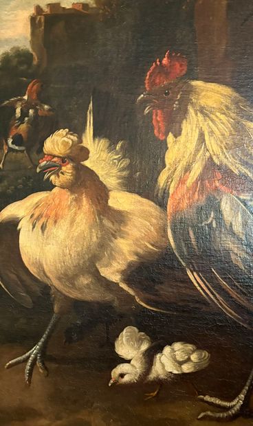 Attributed to Jacobus VICTORS (1640 - 1705)
Barnyard...