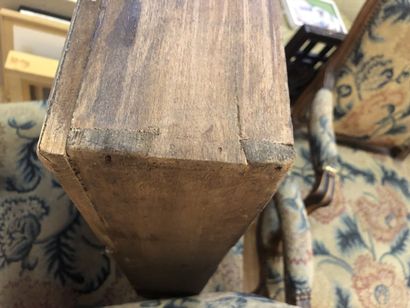 Moulded walnut sideboard opening to a drawer...