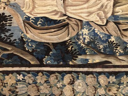 Wool and silk tapestry decorated with Olympian...