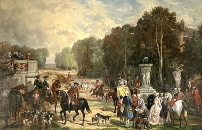19th century FRENCH SCHOOL 
Leaving for the...