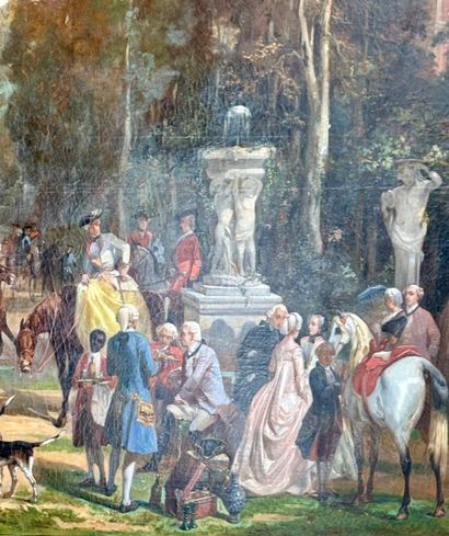 19th century FRENCH SCHOOL 
Leaving for the...
