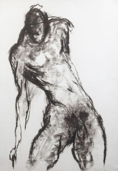 Eugène DODEIGNE (1923-2015)
Sans titre, 1986
Fusain...