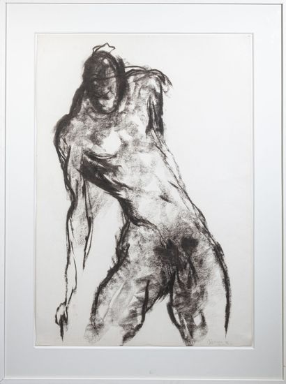 Eugène DODEIGNE (1923-2015)
Sans titre, 1986
Fusain...