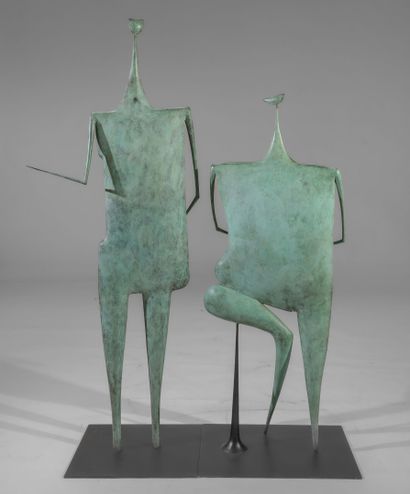 Philippe HIQUILY (1925-2013)
La Drague, 1990
Sculpture...