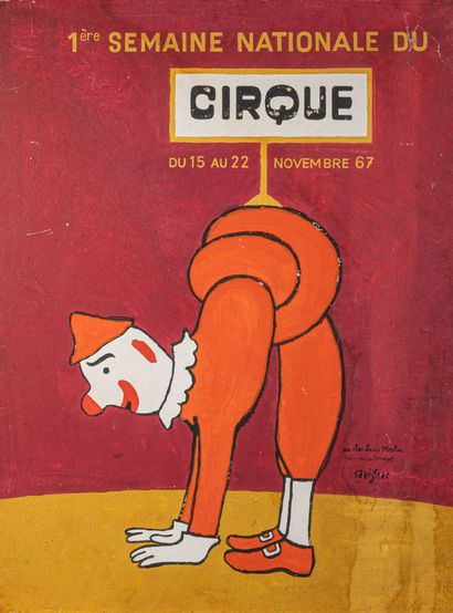 Raymond SAVIGNAC (1907-2002)
Maquette pour...
