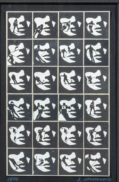 Roman CIESLEWICZ (1930-1996)
Sports d'hiver,...
