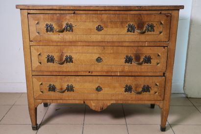 Commode rectangulaire, en bois de placage...