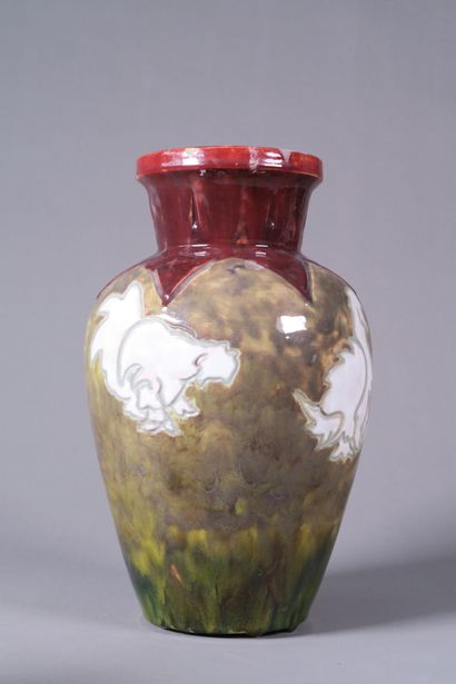 VALLAURIS
Vase à épaulement en céramique...