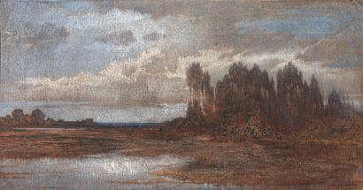 Henry de JUSSIEU (1828-?)
Arbres près d'une...