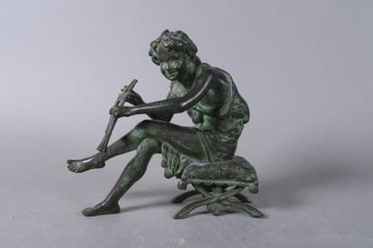 École du XXe siècle 
Jeune homme au aulos...