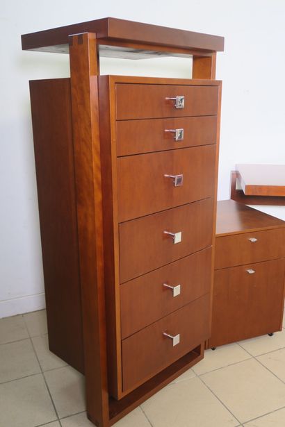 Ensemble de bureau contemporain en bois de...
