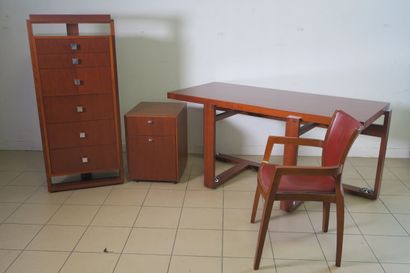 Ensemble de bureau contemporain en bois de...