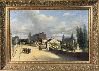 G. MAISON
Vue sur la cathédrale
Huile sur...