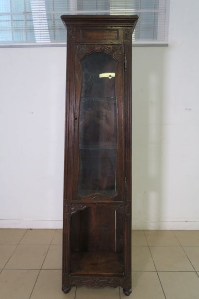 Meuble à horloge en chêne, transformé en...