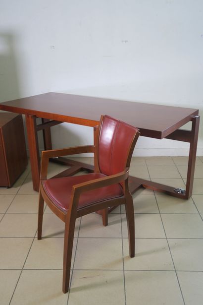 Ensemble de bureau contemporain en bois de...
