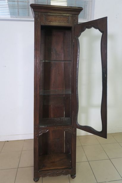 Meuble à horloge en chêne, transformé en...