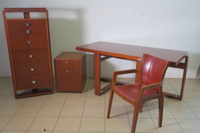 Ensemble de bureau contemporain en bois de...