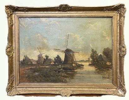 École hollandaise de la fin du XIXe siècle...