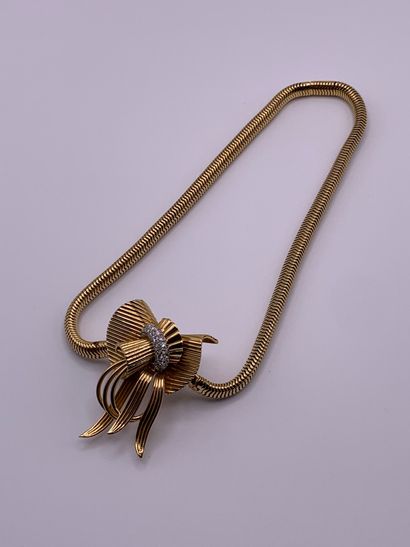 Collier à transformation en or jaune 18K...
