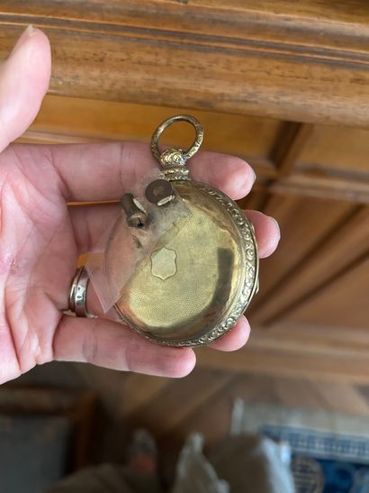 Montre à gousset en or jaune 14K (585‰),...