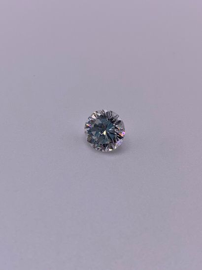 Diamant taille brillant non monté, sur papier,...