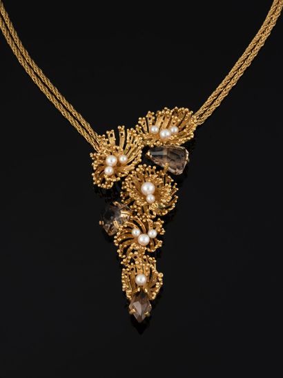 GROSSE
Collier en or jaune 18K (750‰) à double...