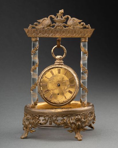 Montre à gousset en or jaune 14K (585‰),...