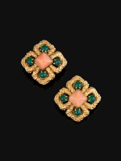 VAN CLEEF & ARPELS
Paire de clips d'oreilles...